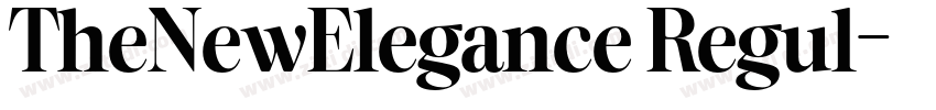 TheNewElegance Regul字体转换 TheNewElegance Regul字体转换
